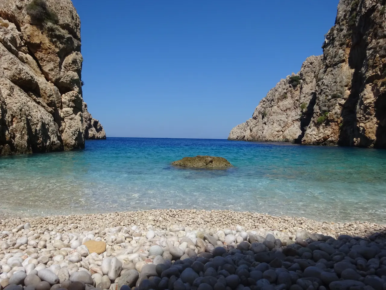 Chalki areta beach view