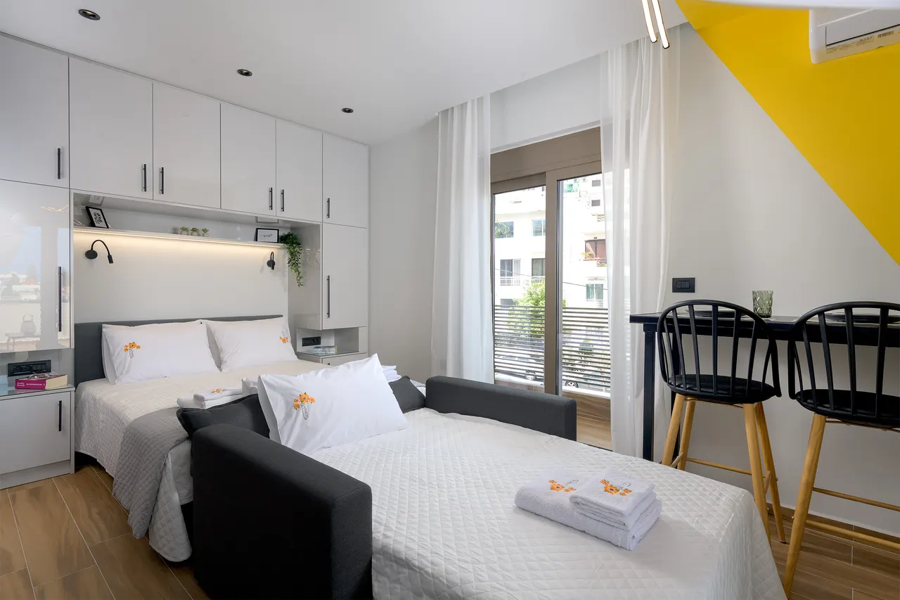 Ilianthos home interior couch open as bed