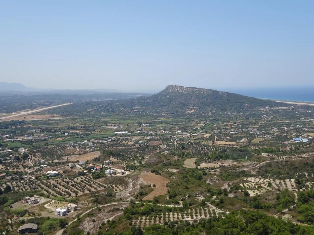 Filerimos south view from above