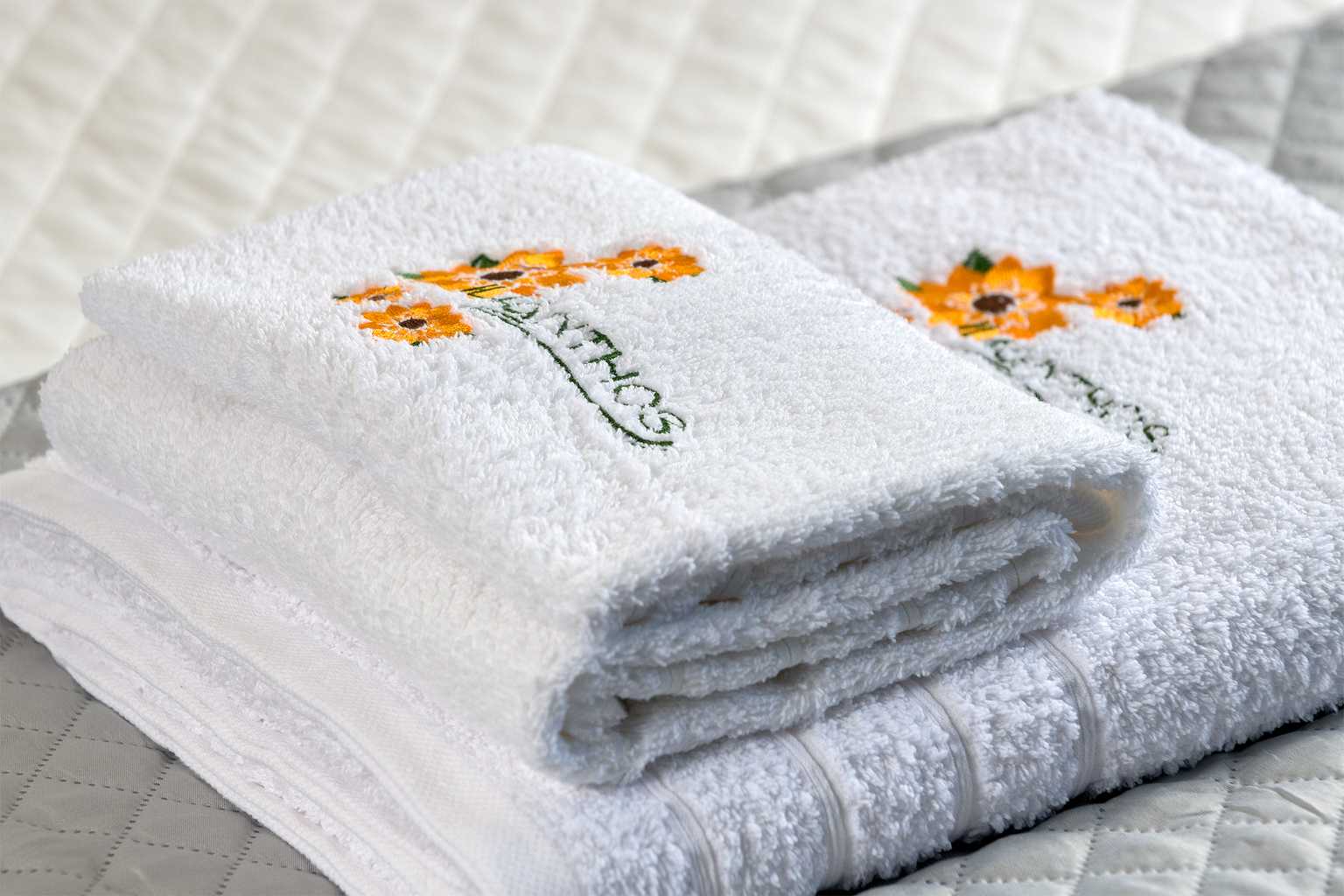 ilianthos home interior towels with logo