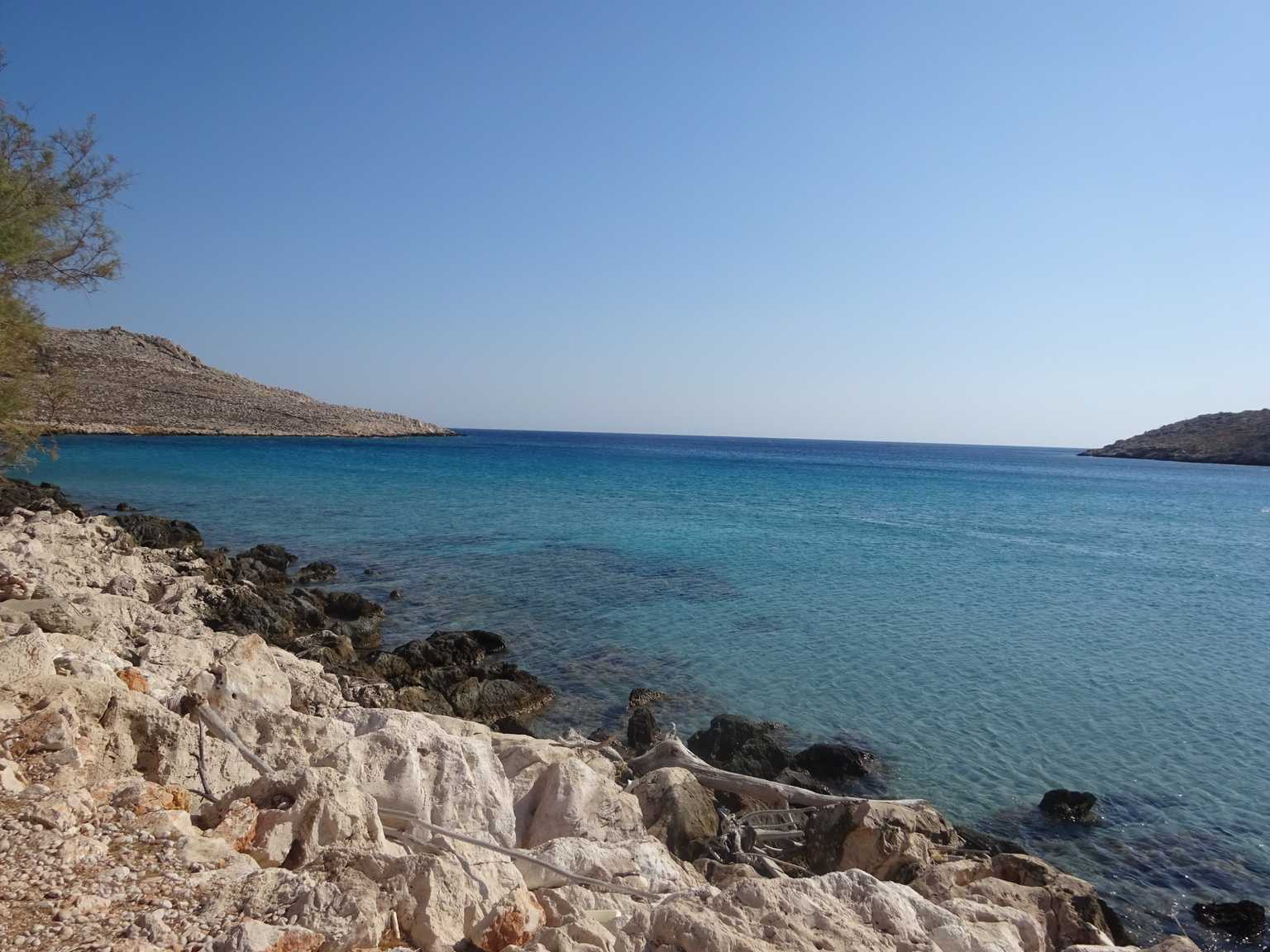 chalki podamos beach view