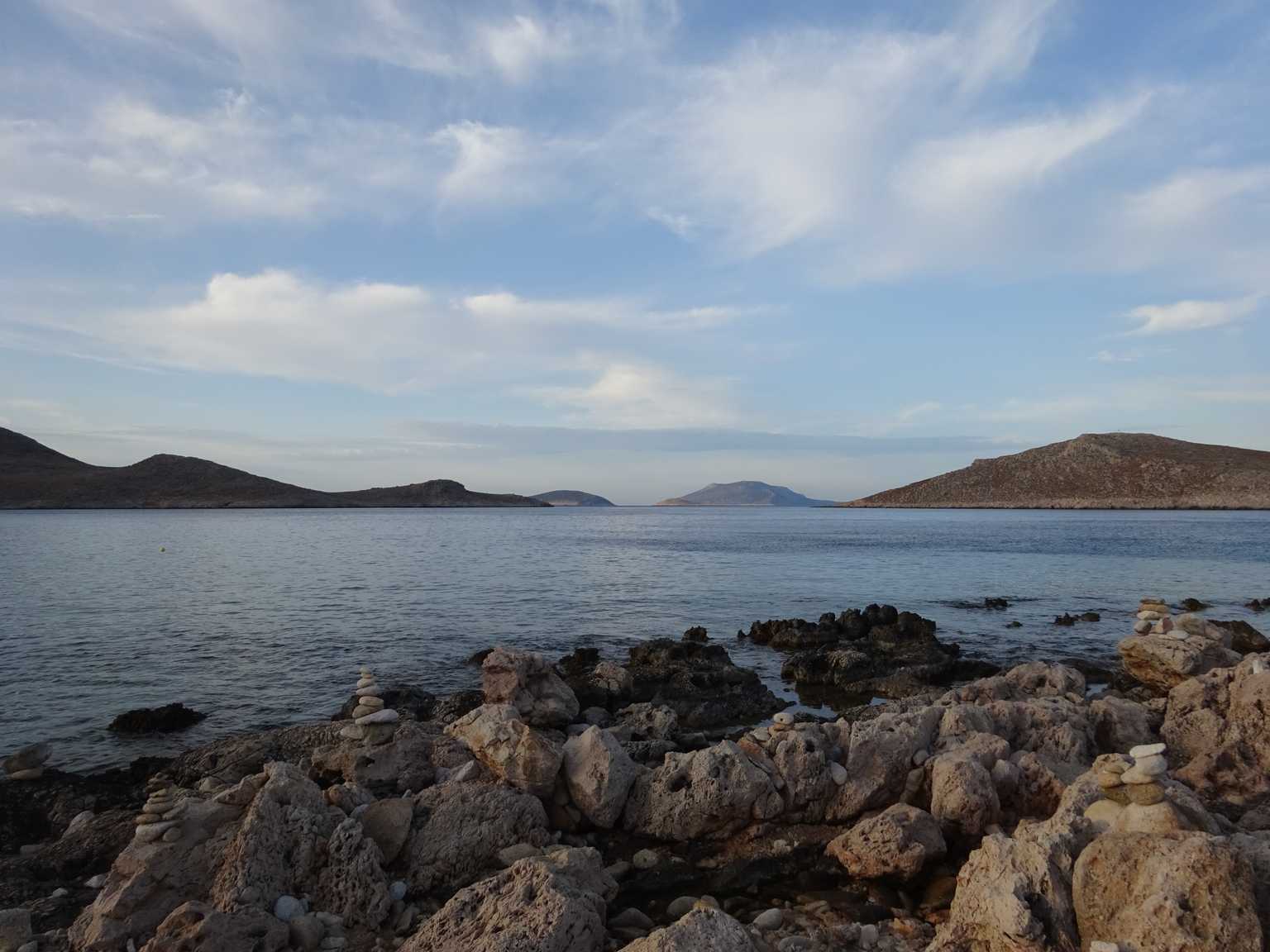 chalki ftenagia beach view