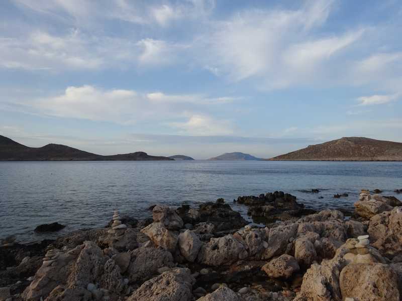 chalki ftenagia beach view