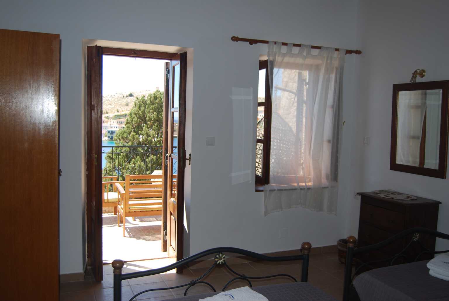 villa elena second bedroom looking at the balcony