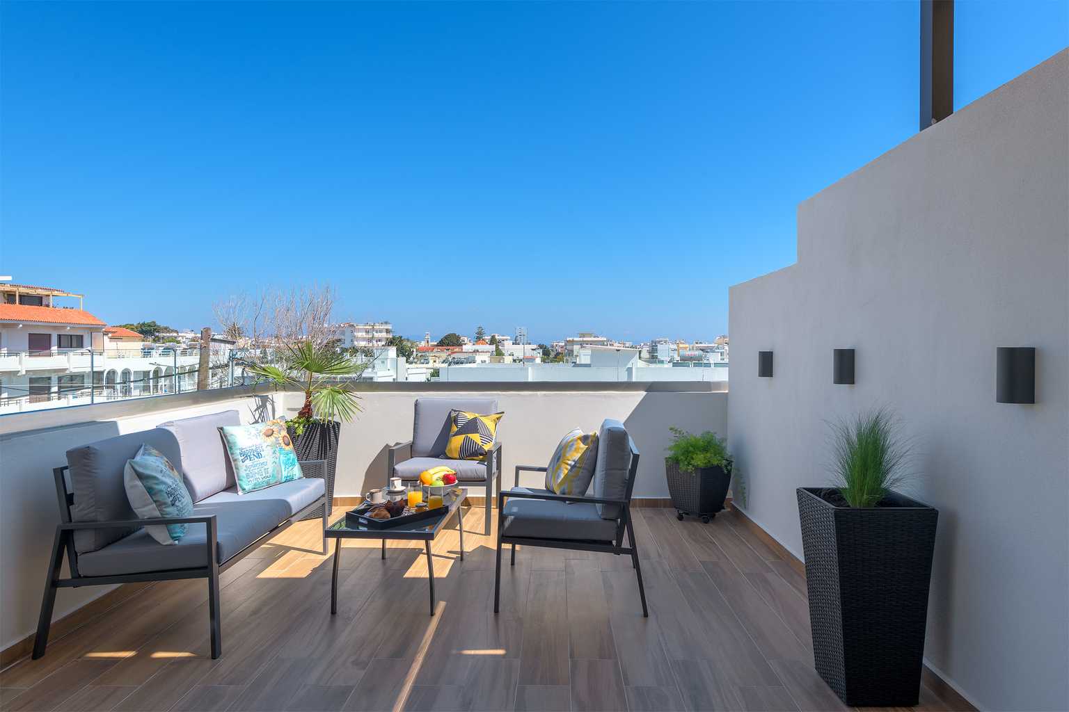 ilianthos home balcony view from inside and furniture